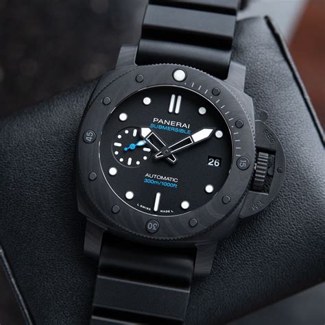 panerai submersible carbotech|panerai carbotech 42mm submersible.